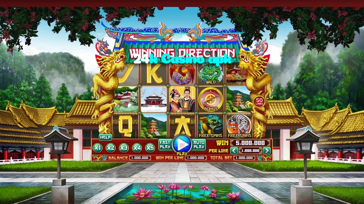 24k Casino apk casino presented on mobile device in Pakistan with slots and live games